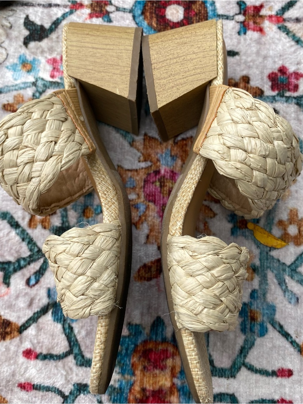 Dolce Vita Braided Cream Double-Strap Slide Mules - Picture 2 of 6